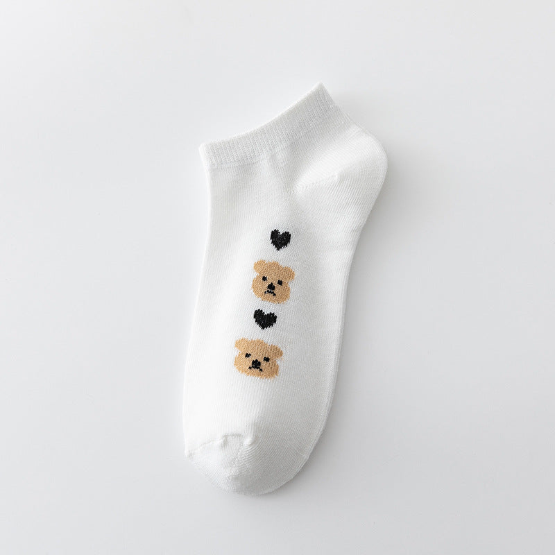 Socks Female Japanese Cartoon Shallow Mouth Casual Socks