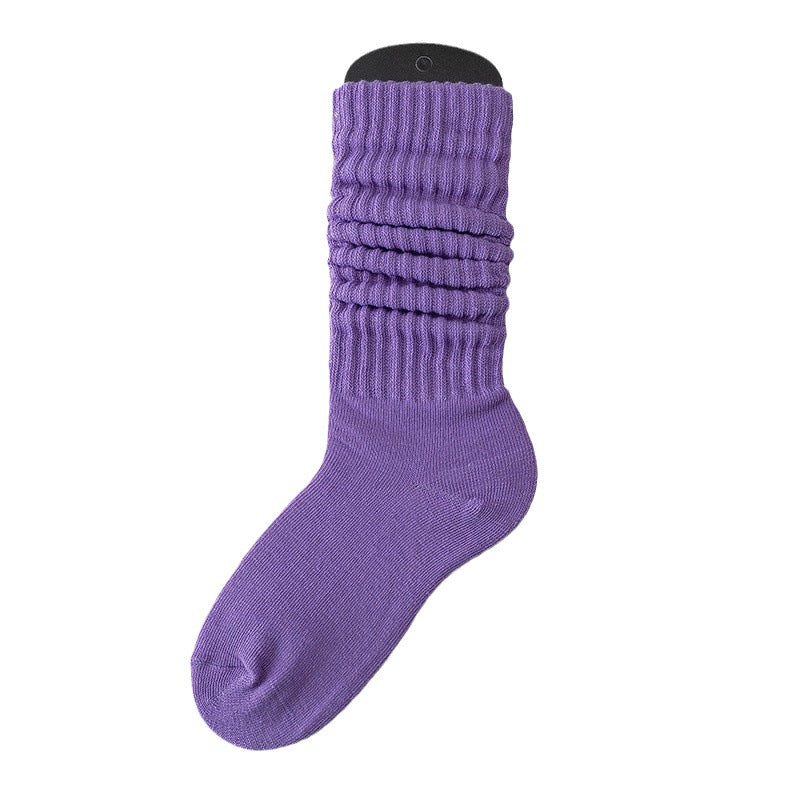 Lazy Bunching Socks European And American Extra Thick Fluffy Loop