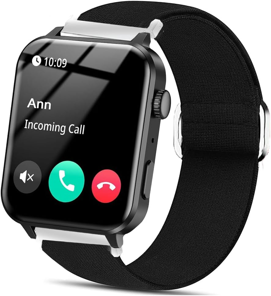 Compatible with IOWODO R30 Pro Bands,  20Mm Stretch Elastics Adjustable Strap Compatible with IOWODO R30 Pro / TOUCHELEX Gaea Series K802 1.28 Smart Watch / RLQA 54 1.83" Smart Watch (Rhomboid