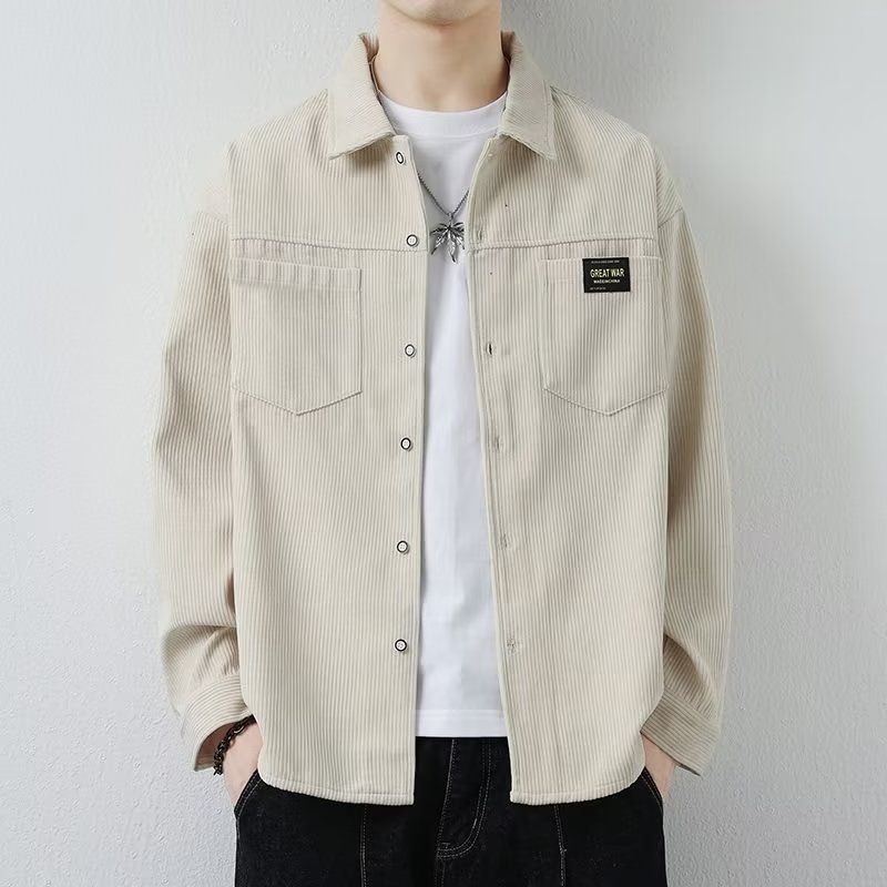 Corduroy Jacket Men's Casual Long-sleeved Shirt