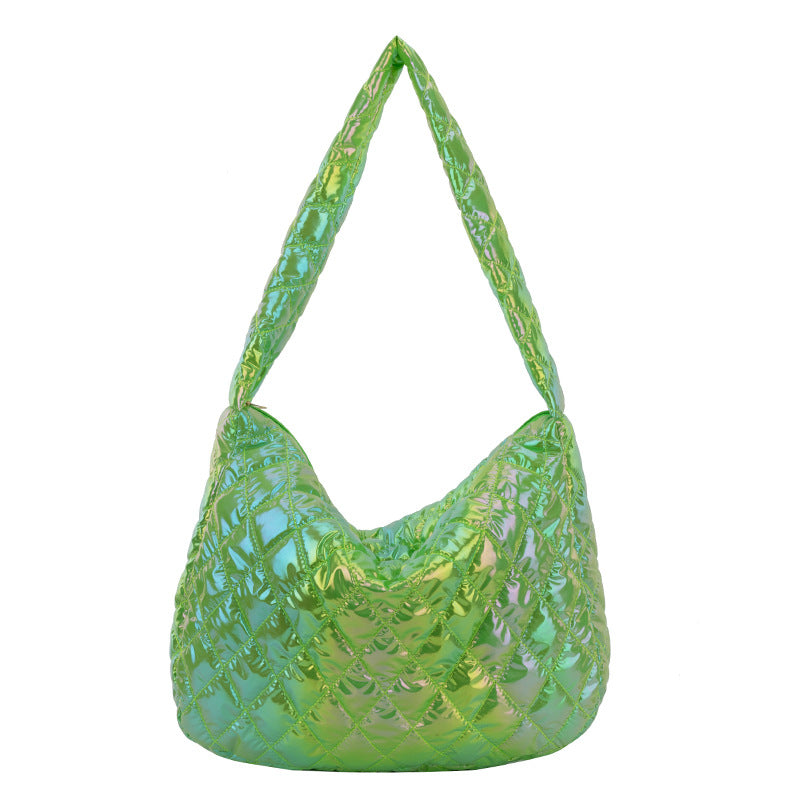 Women's Space Cotton Clothing Simple Casual Shoulder Tote Bag
