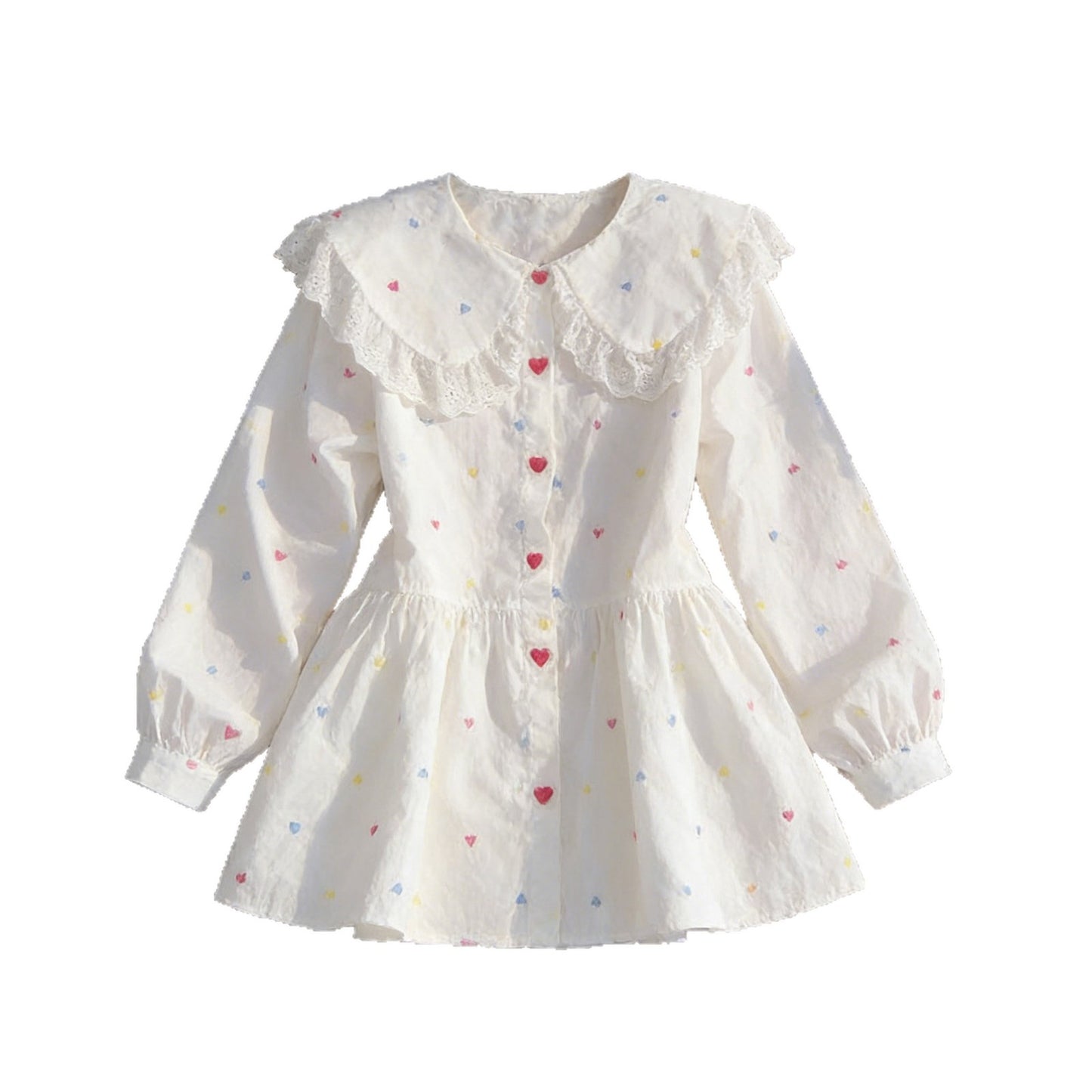 New Age-reducing Printed Long-sleeve Slimming Short Skirt