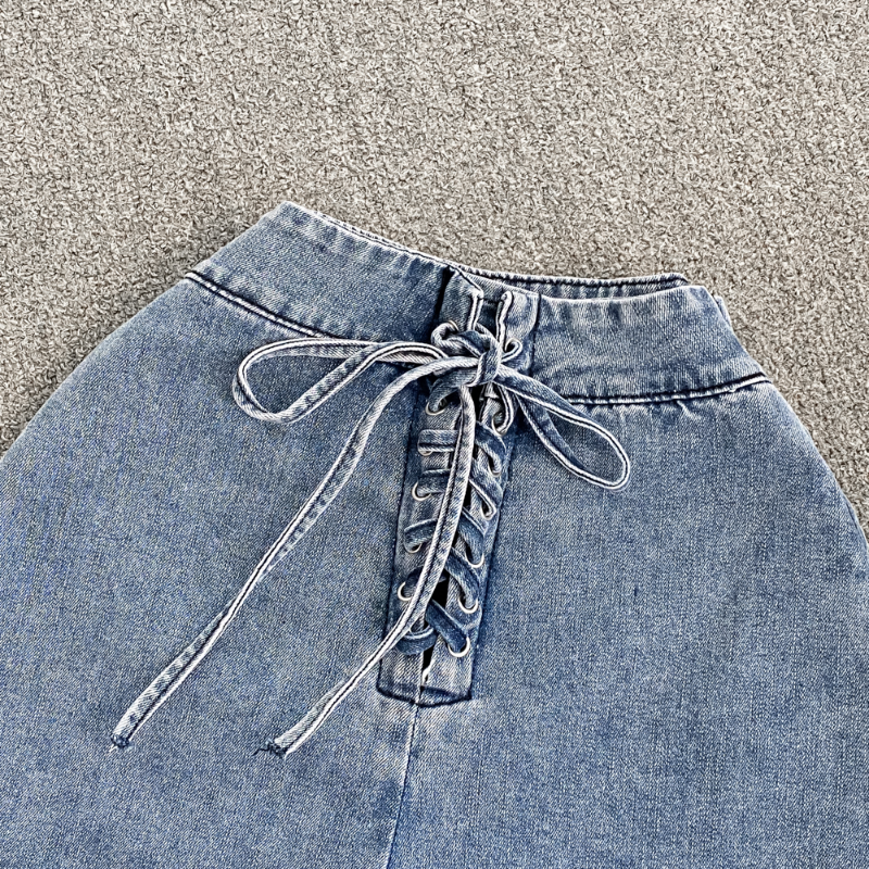 Vintage Temperament Washed Ground Old Denim Shorts