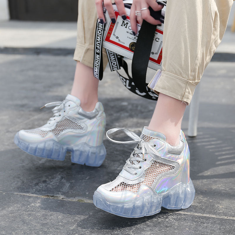 Frozen Shoes Trifle Platform Mesh Sneakers Breathable