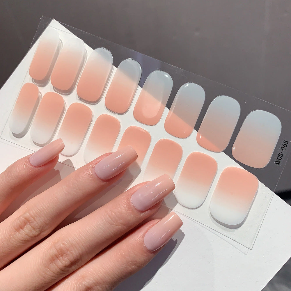 Gradient Color Nail Sticker Spring And Summer Comely Finger