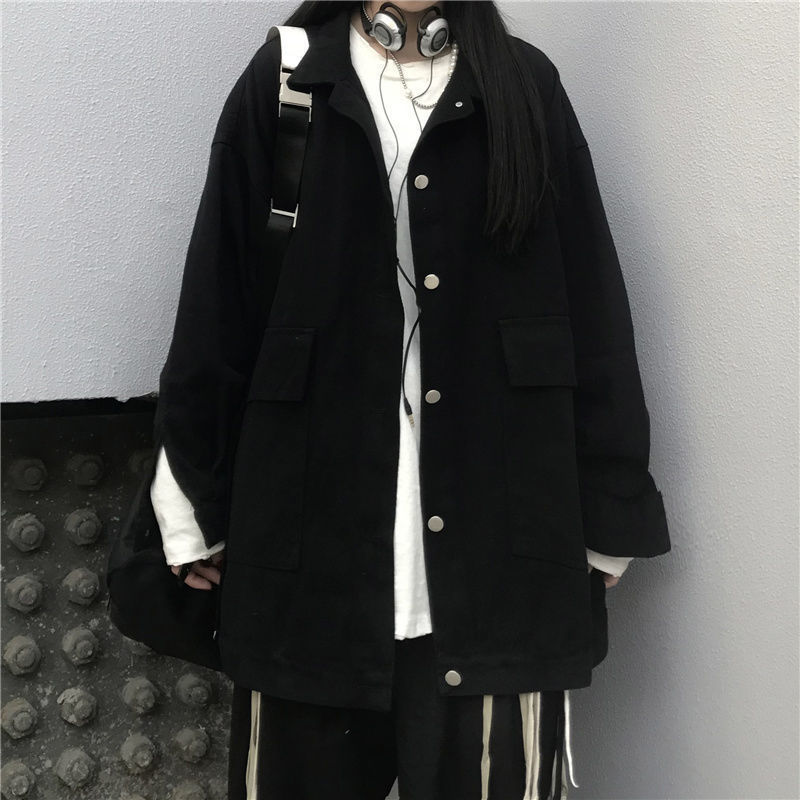 Women's Versatile Solid Color Long Sleeve Coat