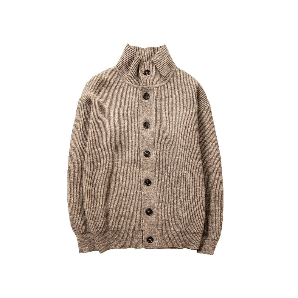 Mens Retro Casual Cardigan Sweater In American Style