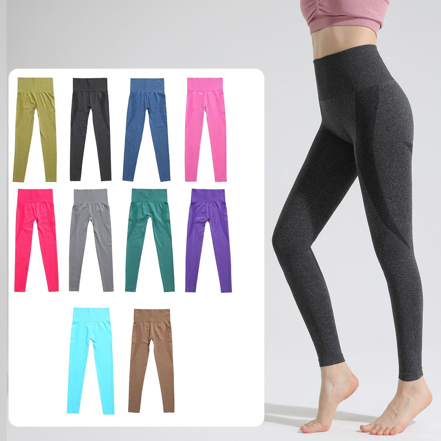 Women's High Waist Seamless Fitness Yoga Pants
