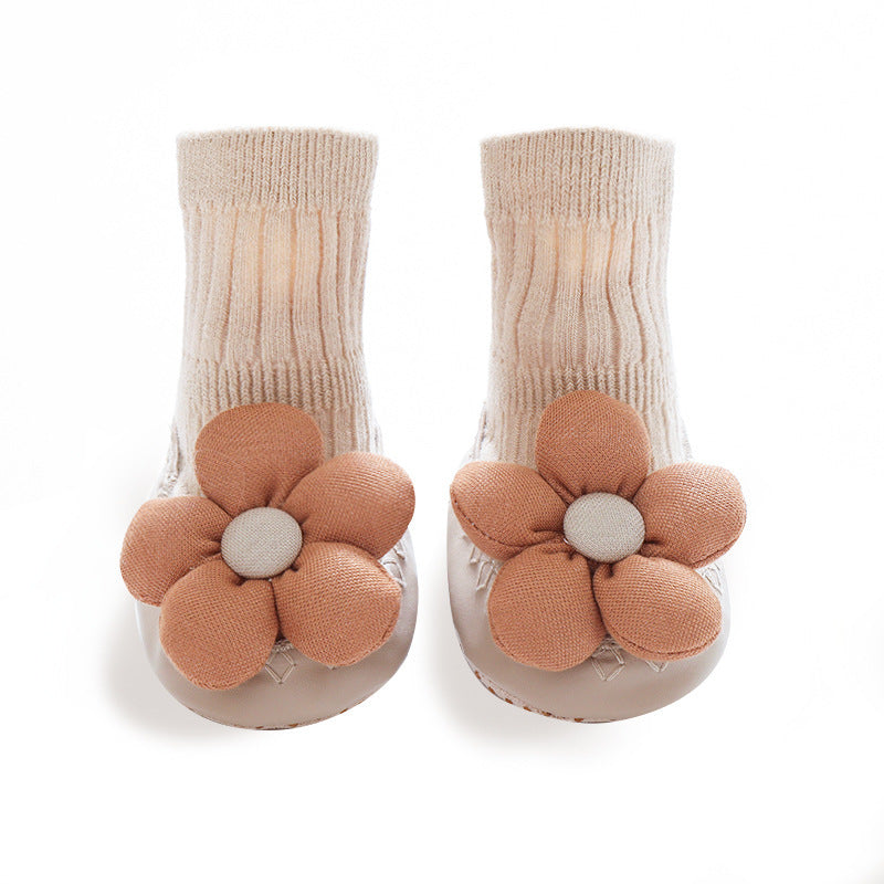 Korean Style Three-dimensional Flower Ankle Sock