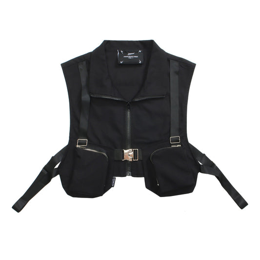 WLS Function Metal Zipper Buckle Vest