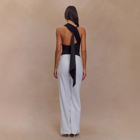 Back-pleated Form-fitting Niche-style Top Or Camisole