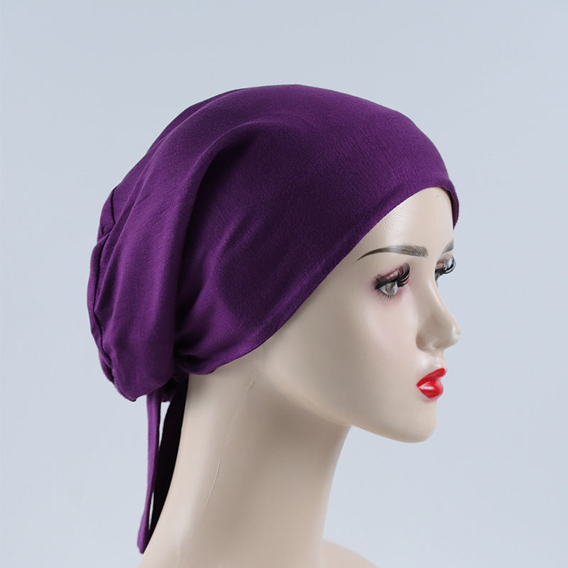 Modal Rayon Lined Elastic Satin Chiffon National Headband