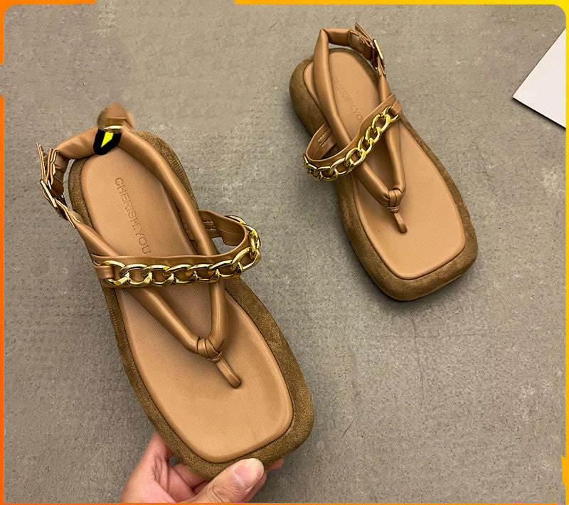 Women's Summer New Style Flat Flip Flops Sandals