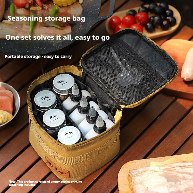Outdoor Portable Salt MSG Seasoning Bottle Set Camping Picnic