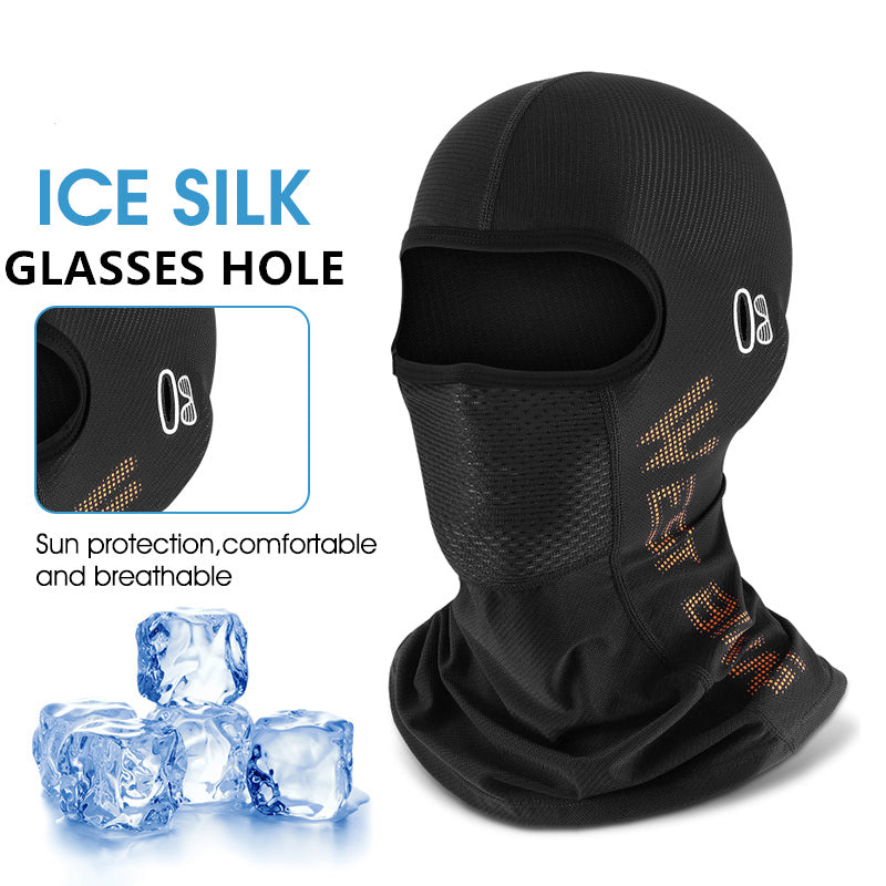 Cycling Mask Ice Silk Sunscreen Headgear Motorcycle Helmet