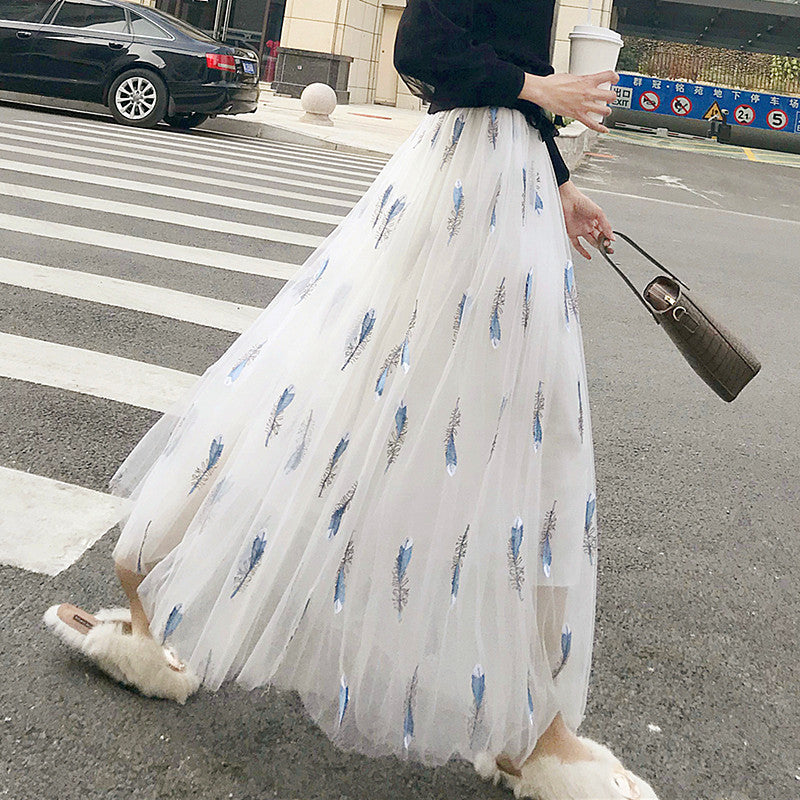 Women's Midi Organza Skirt Fairy Dress