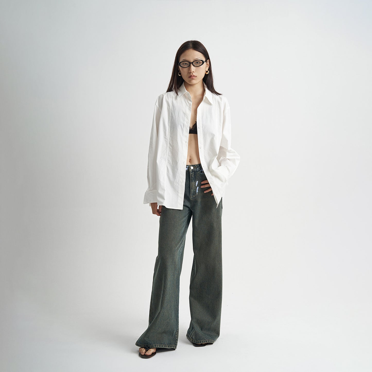 High Waist Loose And Slimming Trousers Mop Pants Women's Jeans