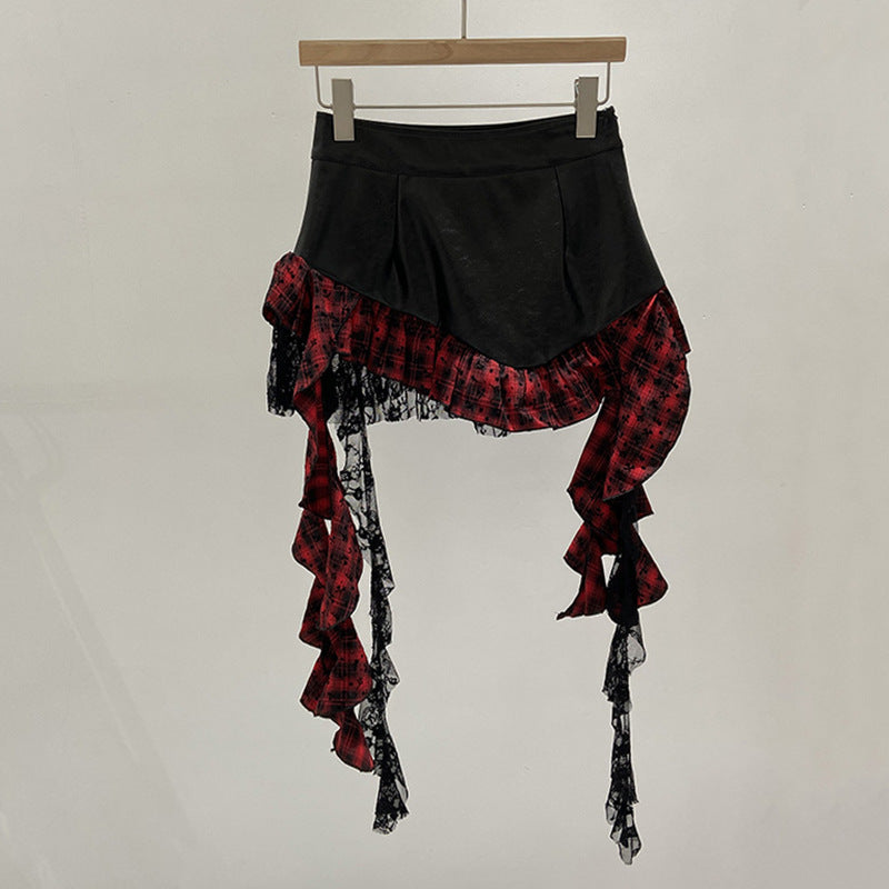 Women's French-style Irregular Ruffled Skirt