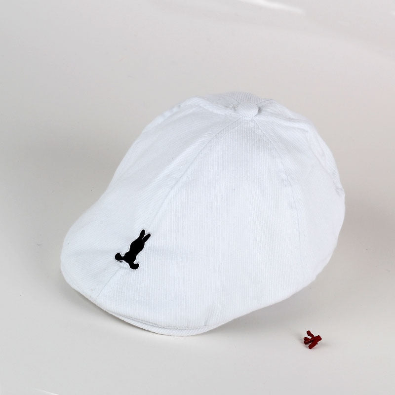 New Solid Color All-match Beret Embroidered Korean Style