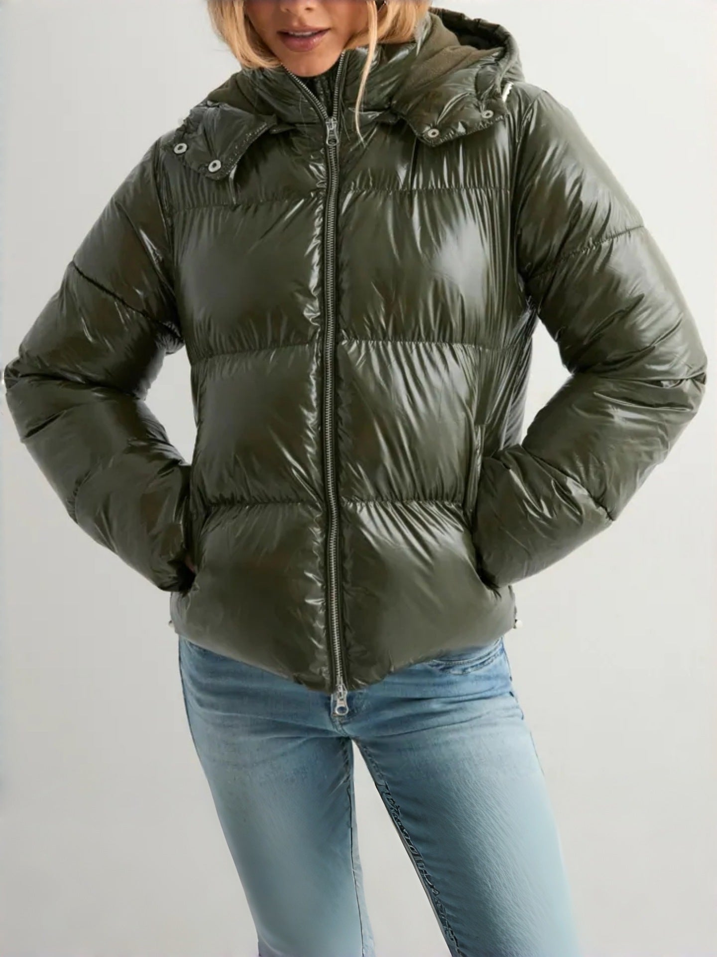 Women's Casual Sports Hooded Cotton-padded Jacket