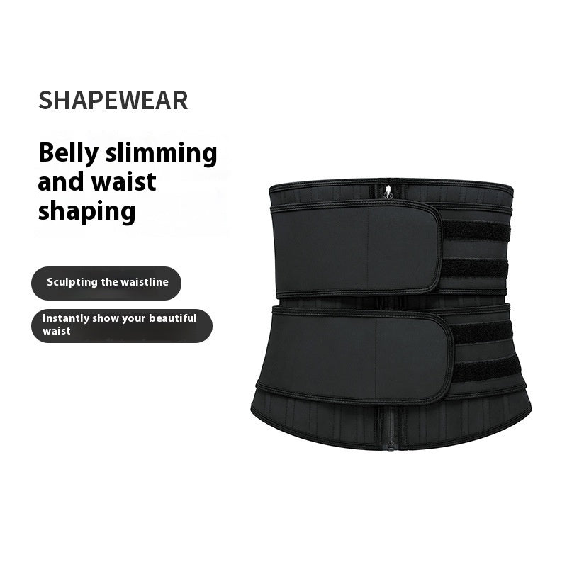 Removable 25 Bone Rubber Belly Band Corset