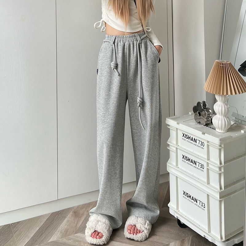 Dropping Straight Mop Casual Fashion And Comfort Pants