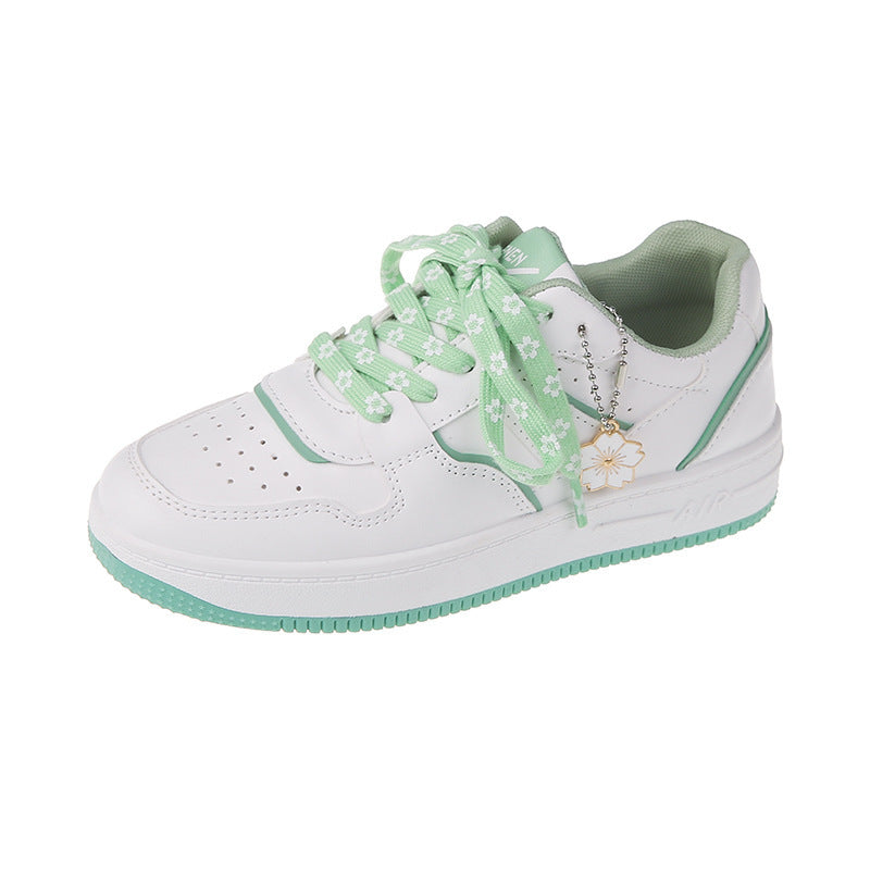 Trendy Student Macaron Girl Cute White Shoes