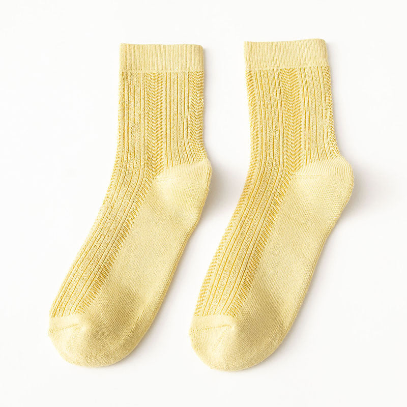 Female Female Middle Tube Cartoon Extra Thick Warm-keeping Socks