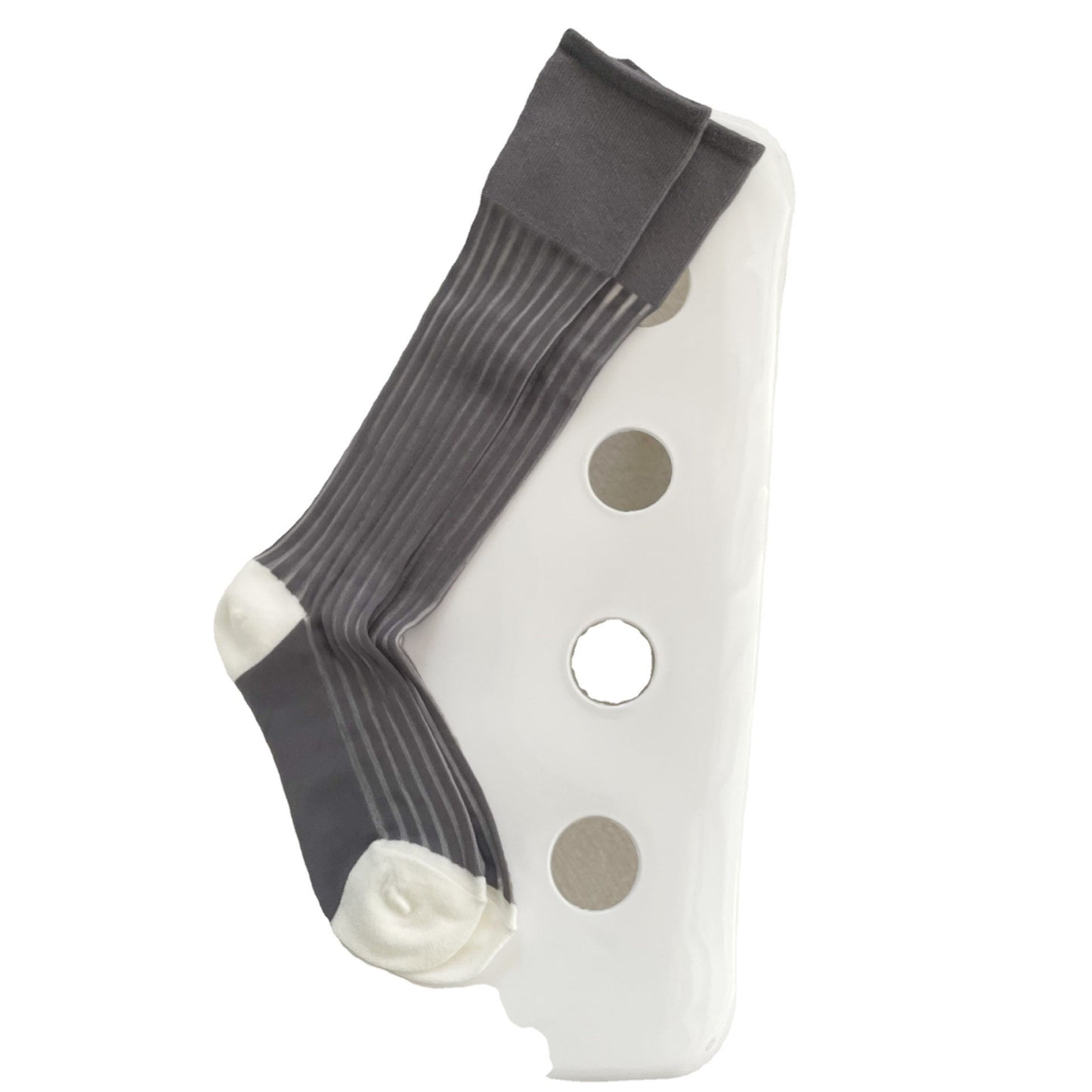 Summer Thin Long Vertical Bar Calf Socks