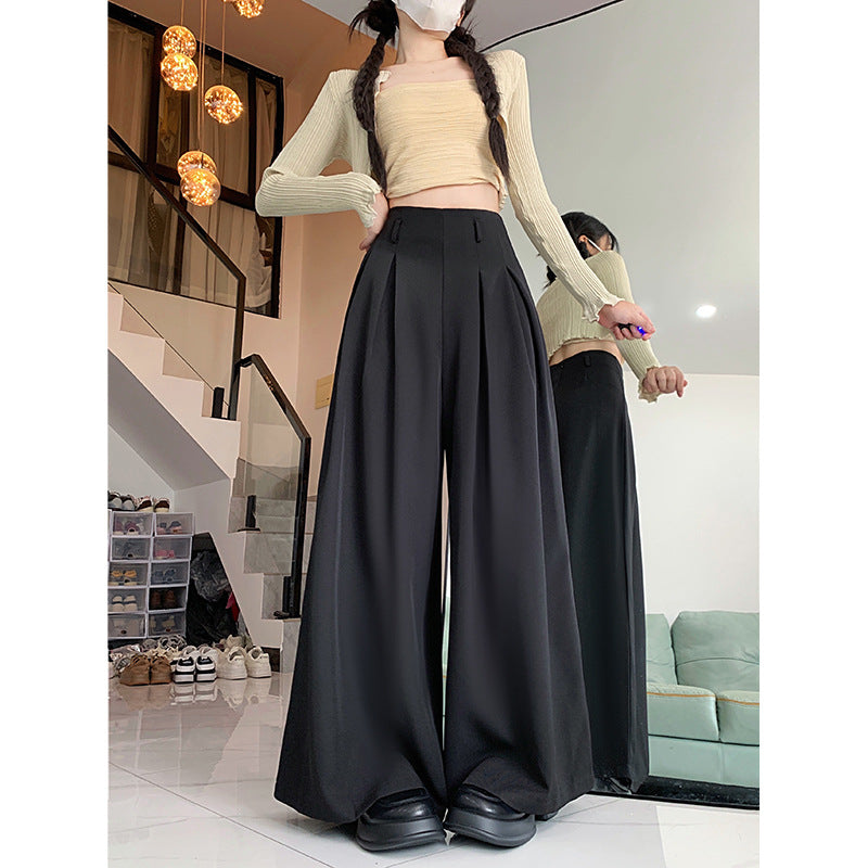 Women's Korean-style Loose Design Suit Pants Casual Pants