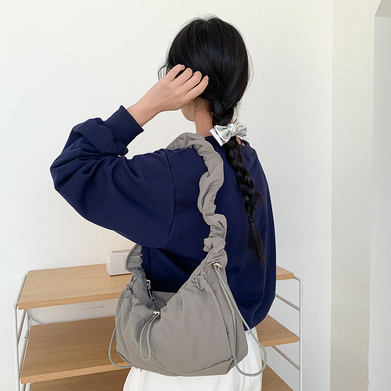Pleated Armpit Cloud Simple Graceful Korean Style Shoulder Bag