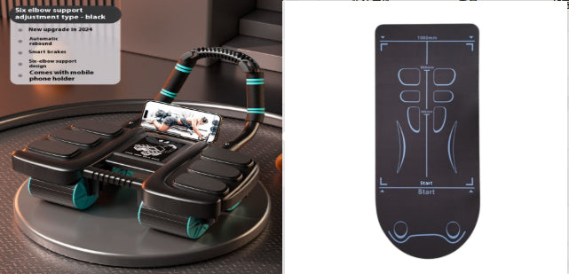 Intelligent Four-wheel Abdominal Wheel Automatic Rebound Elbow Support