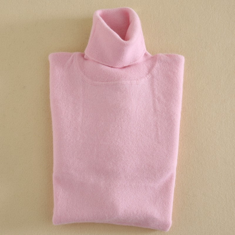 Cashmere Sweater High Lapel Knitted Pullover Bottoming Shirt
