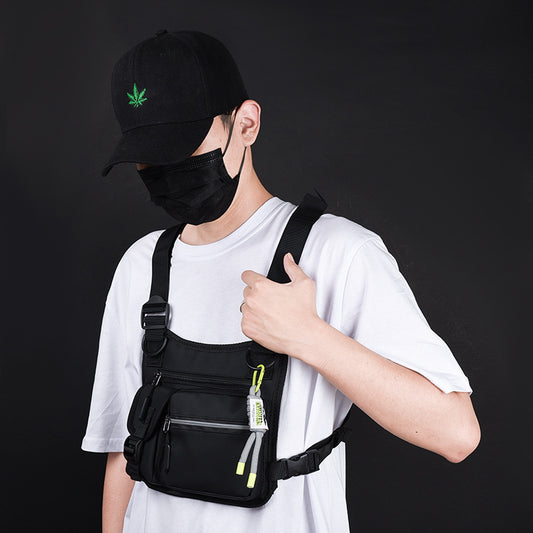 Workwear Functional Vest Chest Bag Reflective