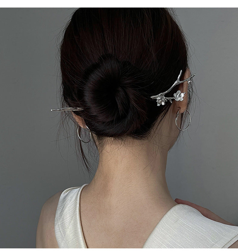 Plum Blossom Metal Hairpin Chinese Flower Special-interest Design Hair Accessories