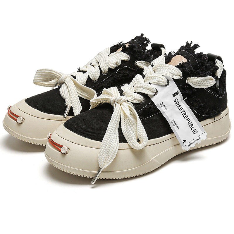 Butterfly Casual Shoes All Match Height Increasing Platform Shoes