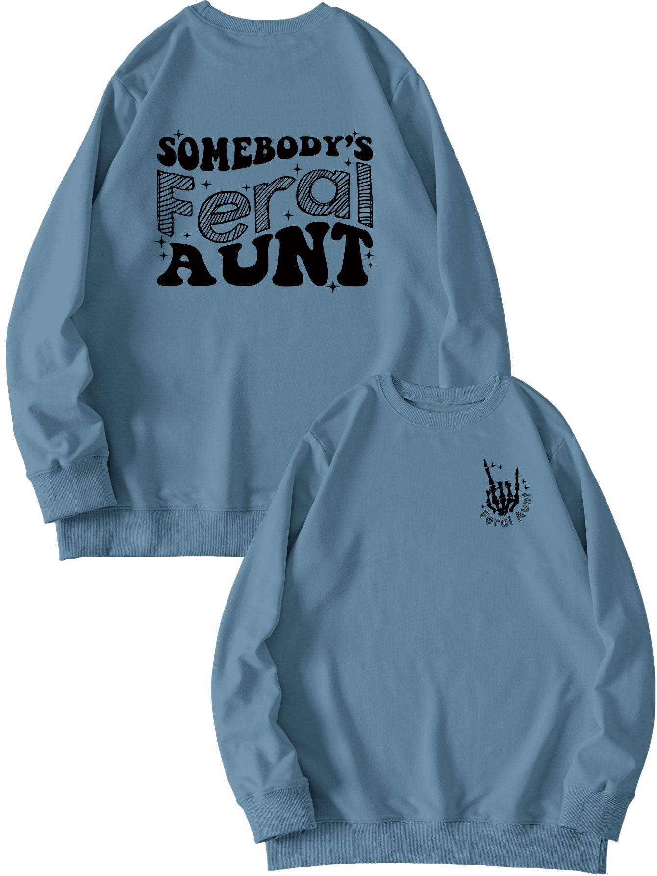 Printet sweatshirt til damer - Løs og alsidig