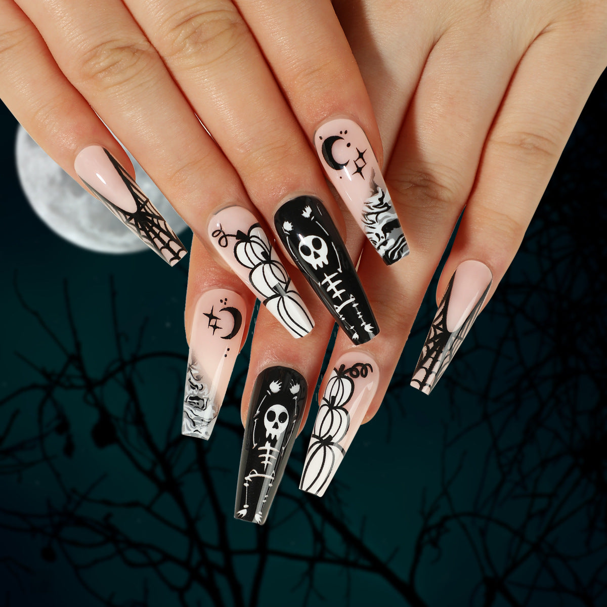Halloween Wear 3D Stereo Nail Shaped Piece