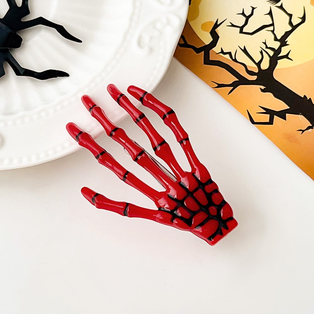 Halloween Skull Harajuku Hand Bone Hair Clip