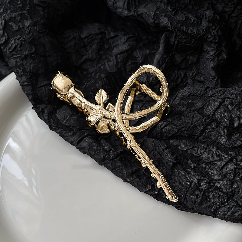 Women's Summer Back Head Rose Alloy Hairpin