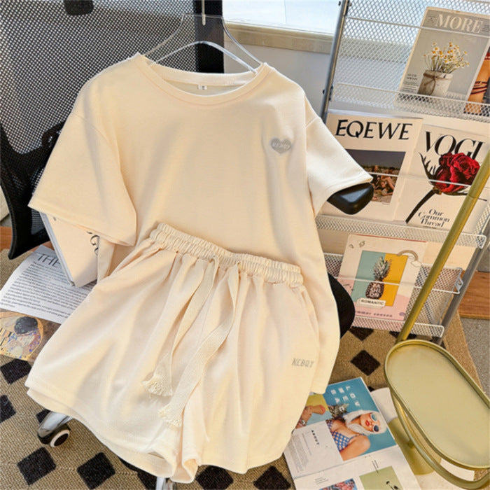 Women's Summer Short-sleeve Pants Set