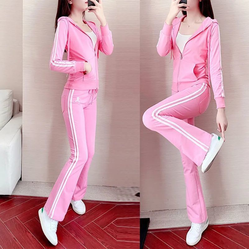 Hooded Sweater Thin Fashion Sportswear Three-piece Set