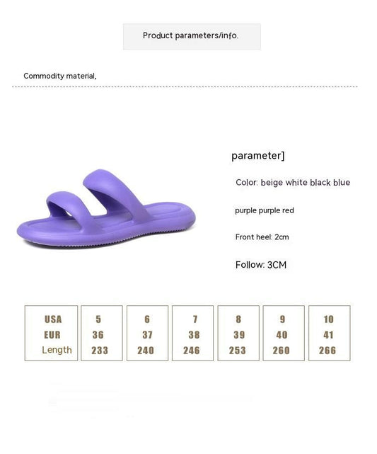 Europæisk og amerikansk mode klassisk ny koreansk stil EVA slip-on flade udendørs sandaler med blød bund