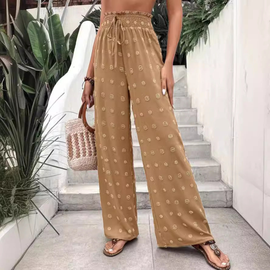 New Casual Micro-elastic Loose Wide-leg Pants For Women