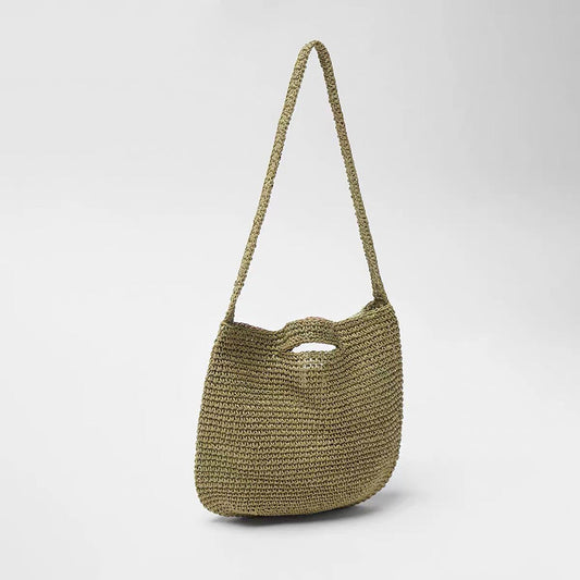 Cute Crossbody Straw Woven Bag Girl