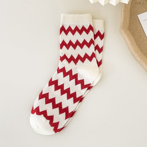 Red Sock Girl's Zodiac Year Christmas Medium Tube