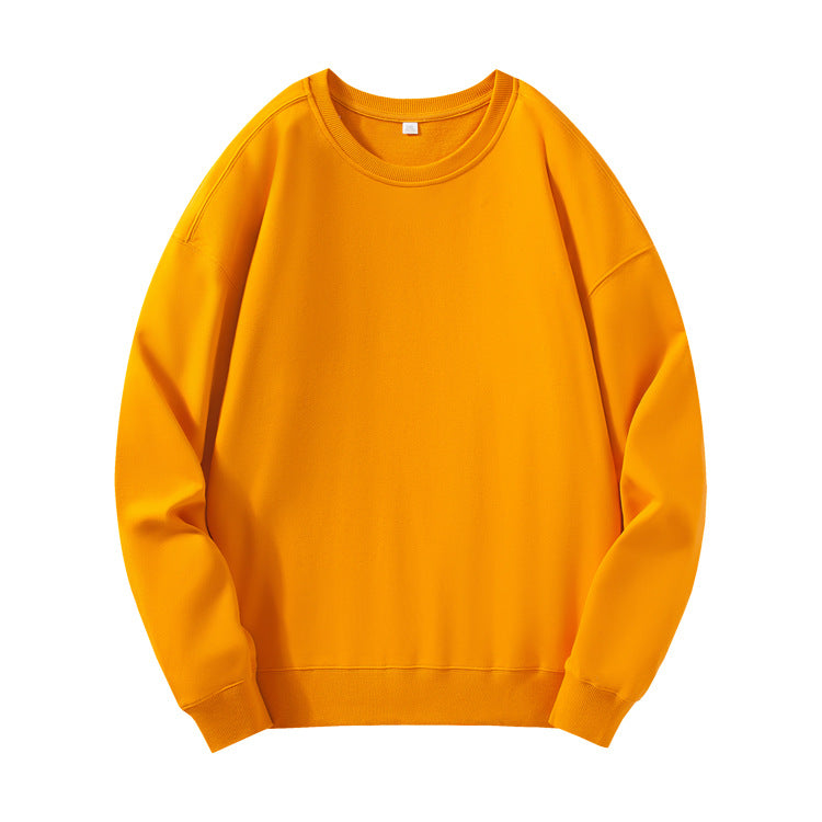 Rundhalset Sweater Kamgarnsjersey til mænd Med Droppede Skuldre Pullover