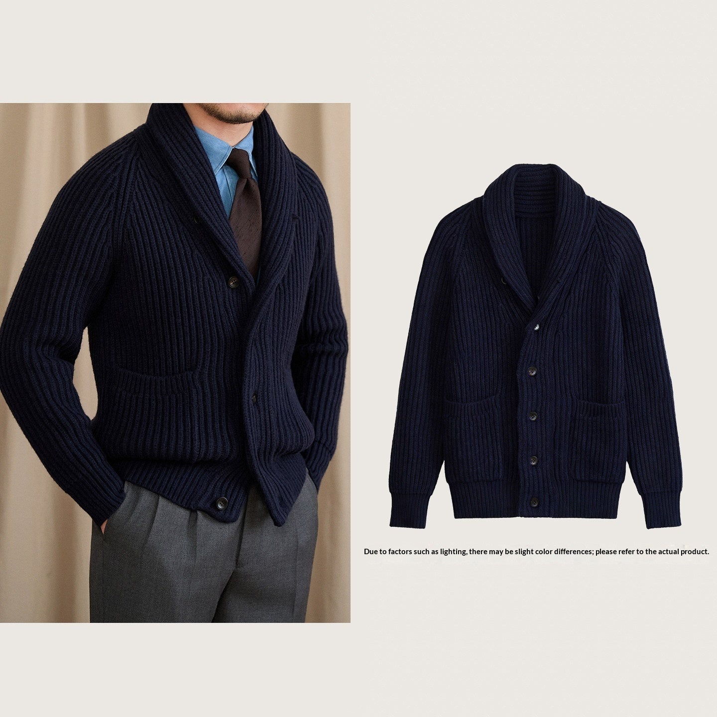 Casual  Warm  And Stylish Mens Commuter Sweater Cardigan