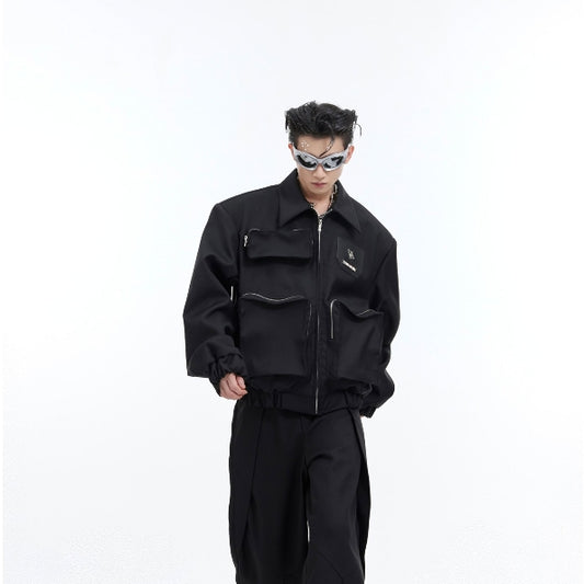 Niche Deconstruction Three-dimensional Large Pocket Design Jacket Jacket