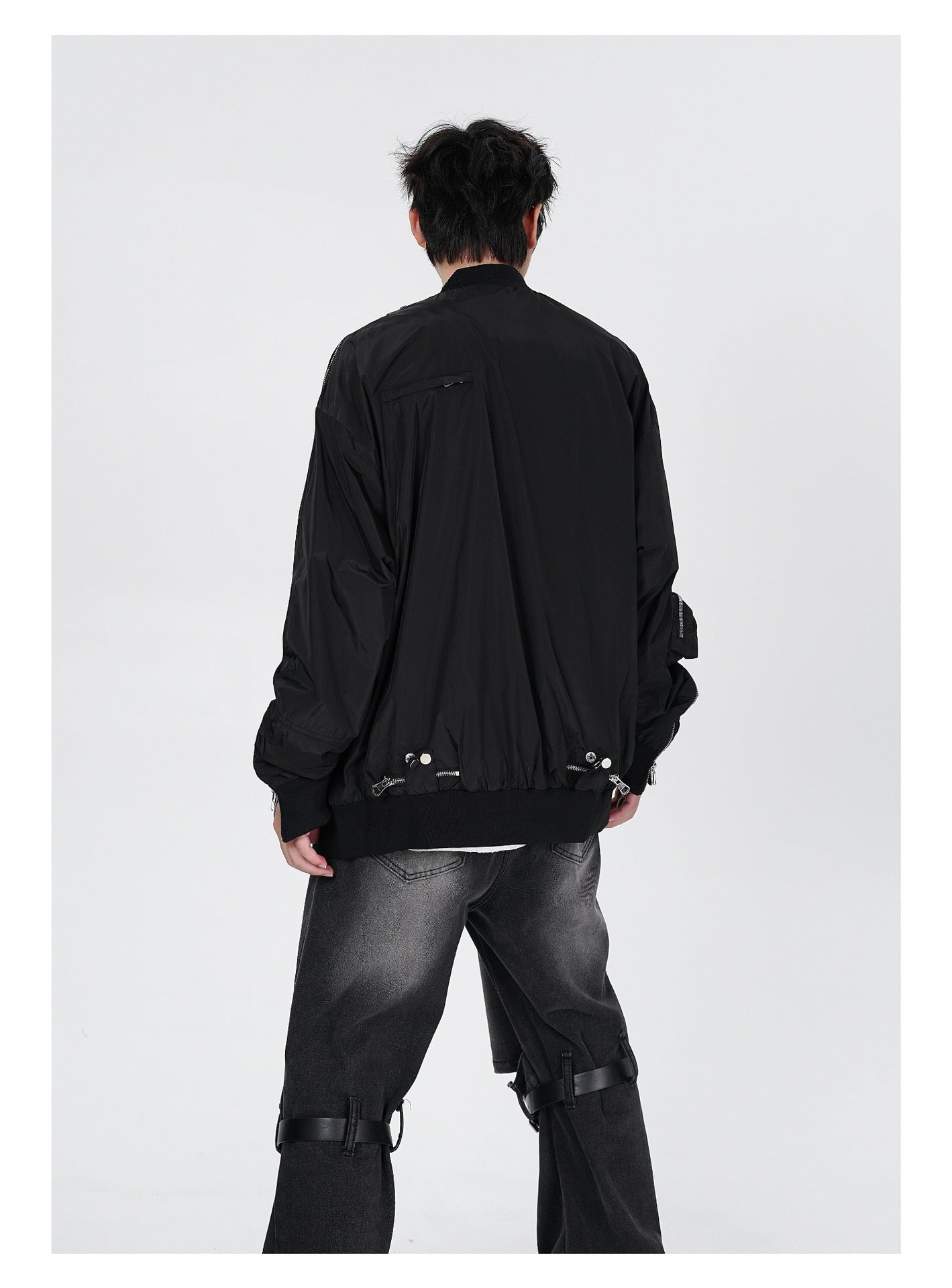 Multi-zipper Couple Workwear Jacket